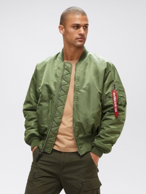 Giacca Bomber Alpha Industries Ma-1 Blood Chit Uomo Verde Oliva | 30495-NWVY