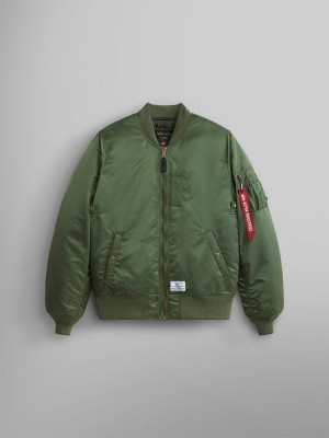 Giacca Bomber Alpha Industries Ma-1 Mod Uomo Verde Oliva | 39504-WBYU