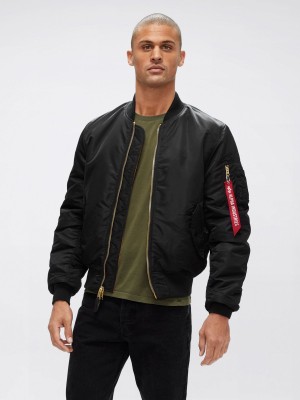 Giacca Bomber Alpha Industries Ma-1 Slim Fit Uomo Nere | 93851-PQLF