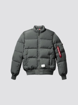 Giacca Bomber Alpha Industries Ma-1 Trapuntato Uomo Grigie | 08157-WBIE