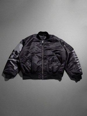 Giacca Bomber Alpha Industries Mastermind X Alpha Reflective Ma-1 Uomo Nere | 02741-FSUJ