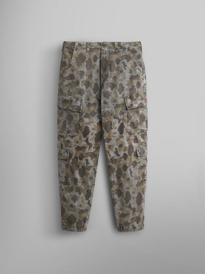 Pantaloni Alpha Industries Acu Battlewash Uomo Marroni Camouflage | 07195-NVMB