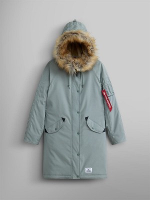 Parka Alpha Industries Elyse Gen Ii W Donna Verde Acqua | 46721-DOEL