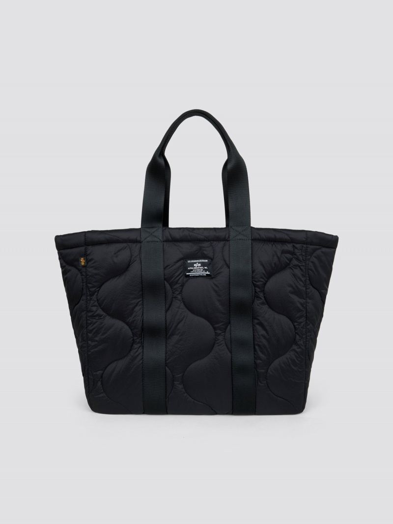 Borsa Alpha Industries Trapuntato Tote Accessories Nere | 74985-AYEP