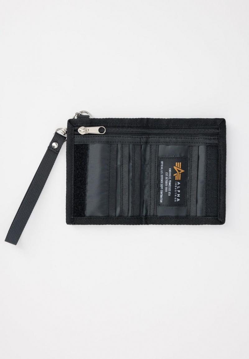 Borsa Alpha Industries Utility Wallet Accessories Nere | 79028-SUZF