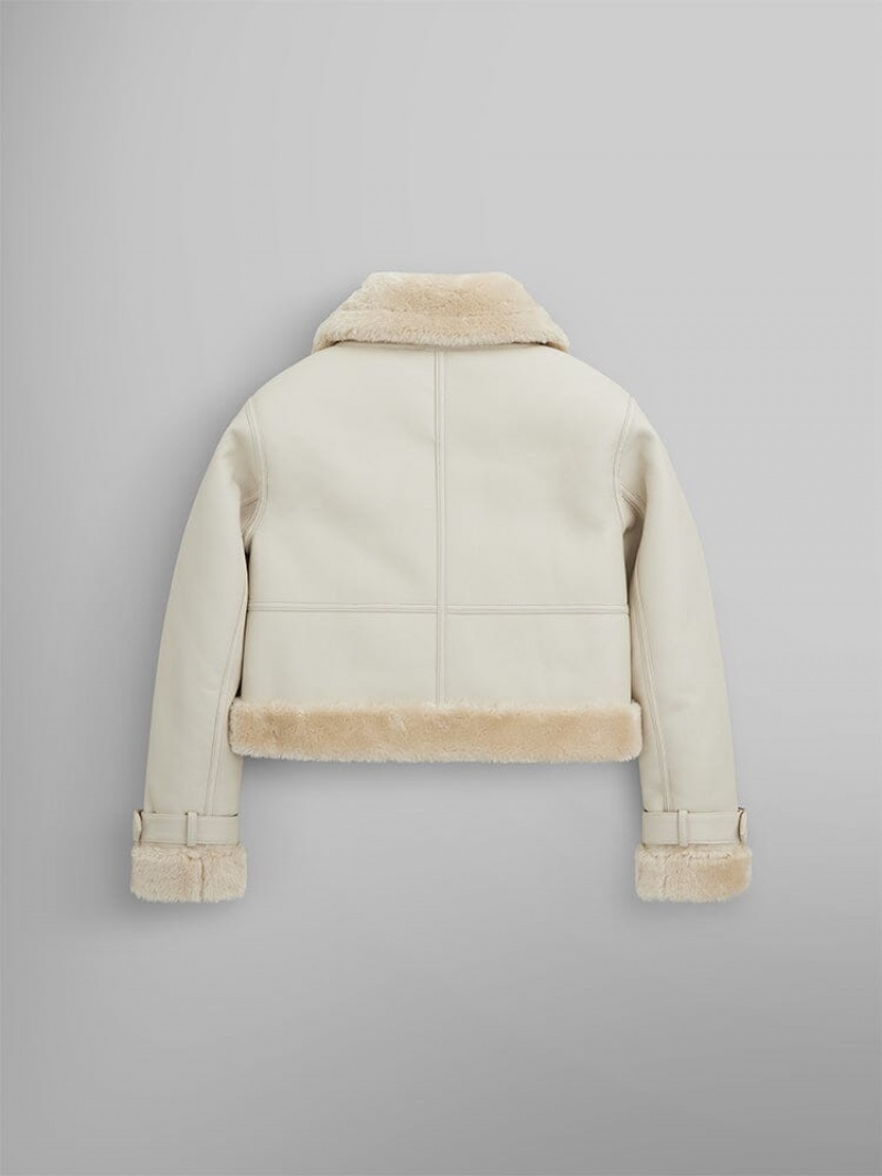 Capispalla Alpha Industries Irvin Mod W Donna Beige | 62314-SKQF