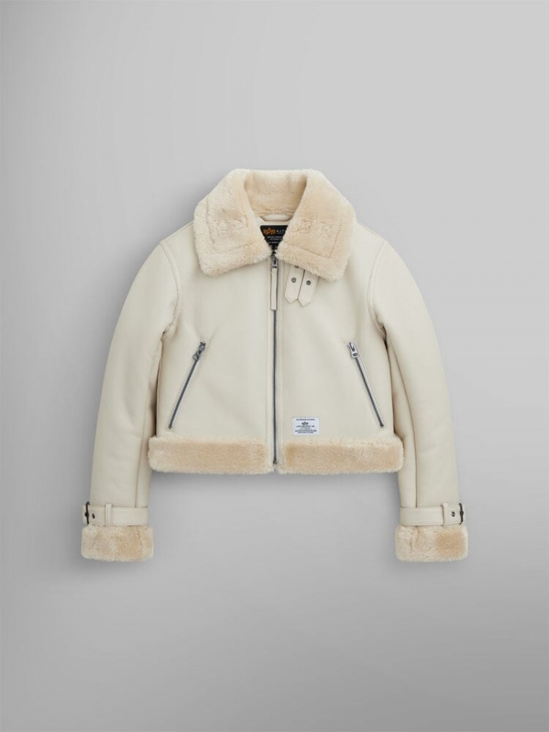 Capispalla Alpha Industries Irvin Mod W Donna Beige | 62314-SKQF