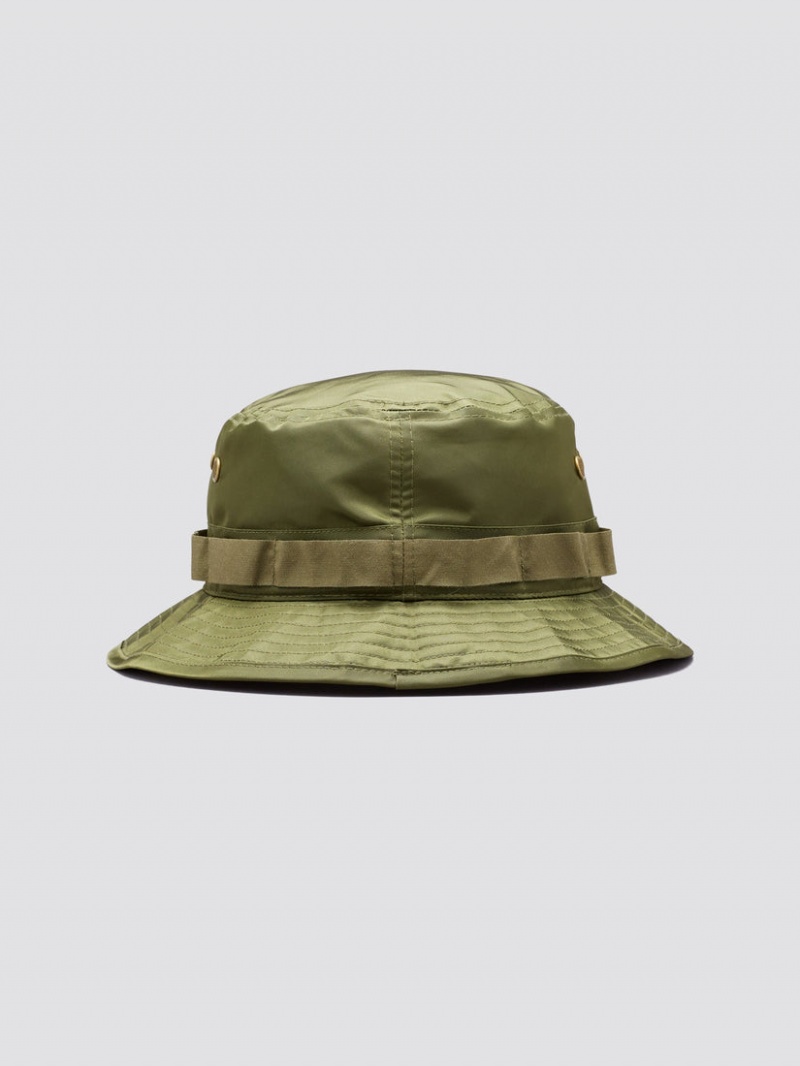 Cappelli Alpha Industries Essential Nylon Bucket Accessories Verdi | 74293-PGMC