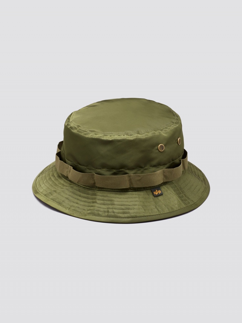 Cappelli Alpha Industries Essential Nylon Bucket Accessories Verdi | 74293-PGMC