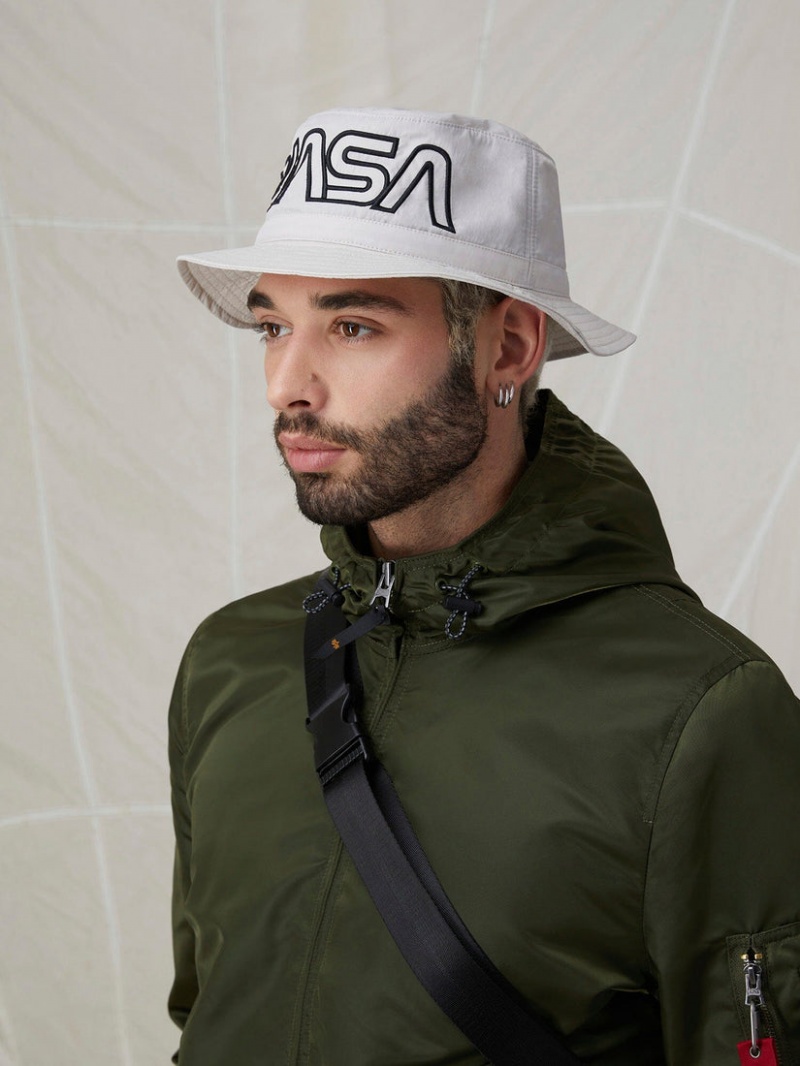 Cappelli Alpha Industries Nasa Gradient Accessories Bianche | 97625-DSZY