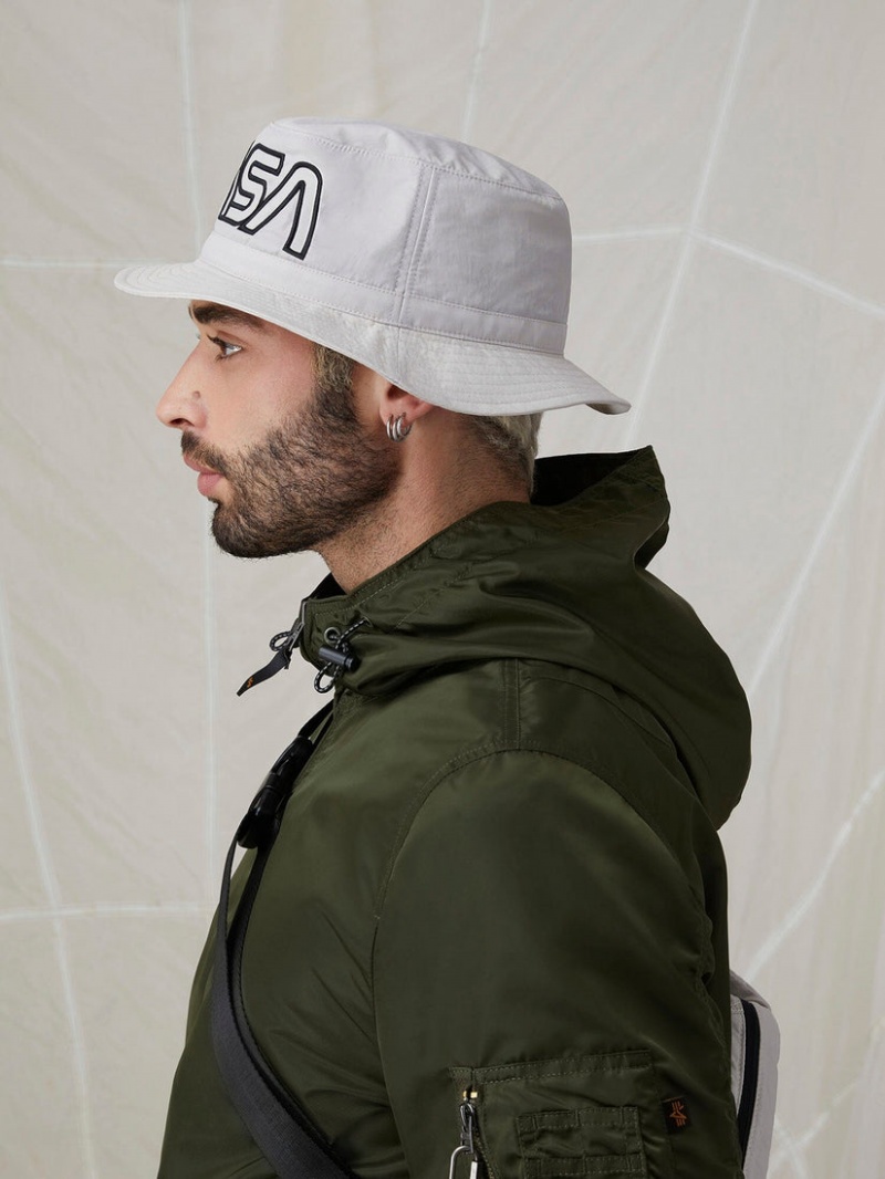 Cappelli Alpha Industries Nasa Gradient Accessories Bianche | 97625-DSZY