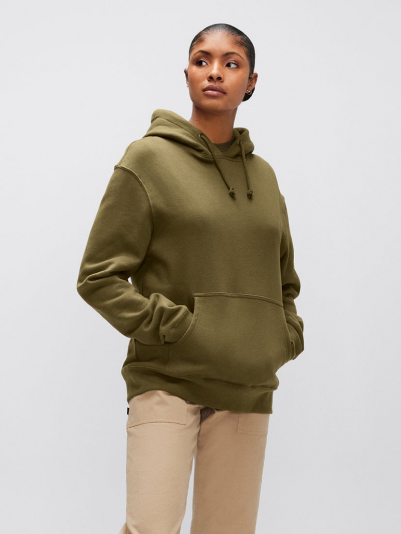 Felpa con Cappuccio Alpha Industries Alpha Uomo Verde Oliva | 94560-SGQD