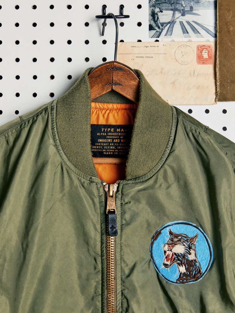 Giacca Bomber Alpha Industries Alpha X Imogene Ma-1 Uomo Verde Oliva | 42791-JEGT