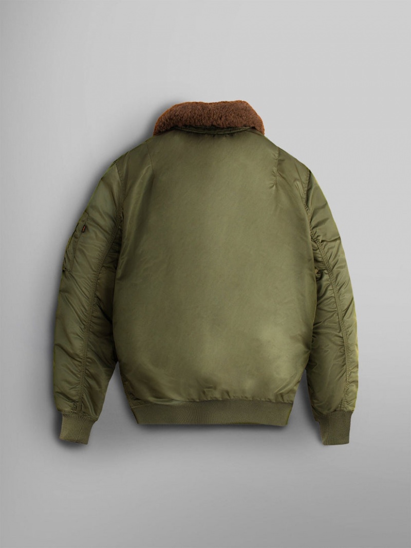 Giacca Bomber Alpha Industries B-15 Mod Uomo Verde Oliva | 52834-TUYB