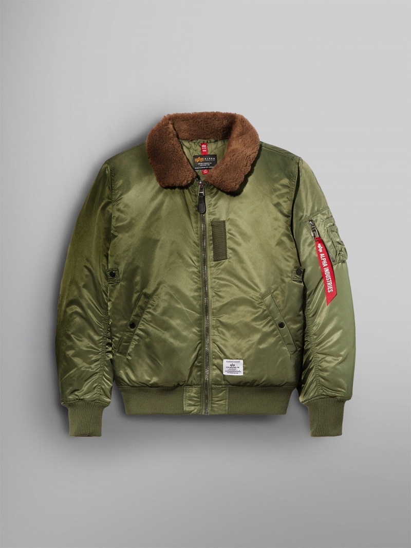 Giacca Bomber Alpha Industries B-15 Mod Uomo Verde Oliva | 52834-TUYB