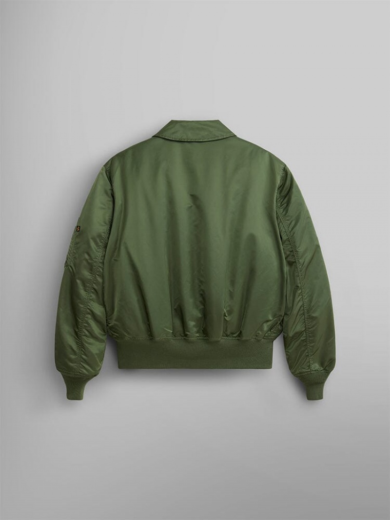 Giacca Bomber Alpha Industries Cwu 45/P (HERITAGE) Uomo Verde Oliva Verdi | 54102-OVTC