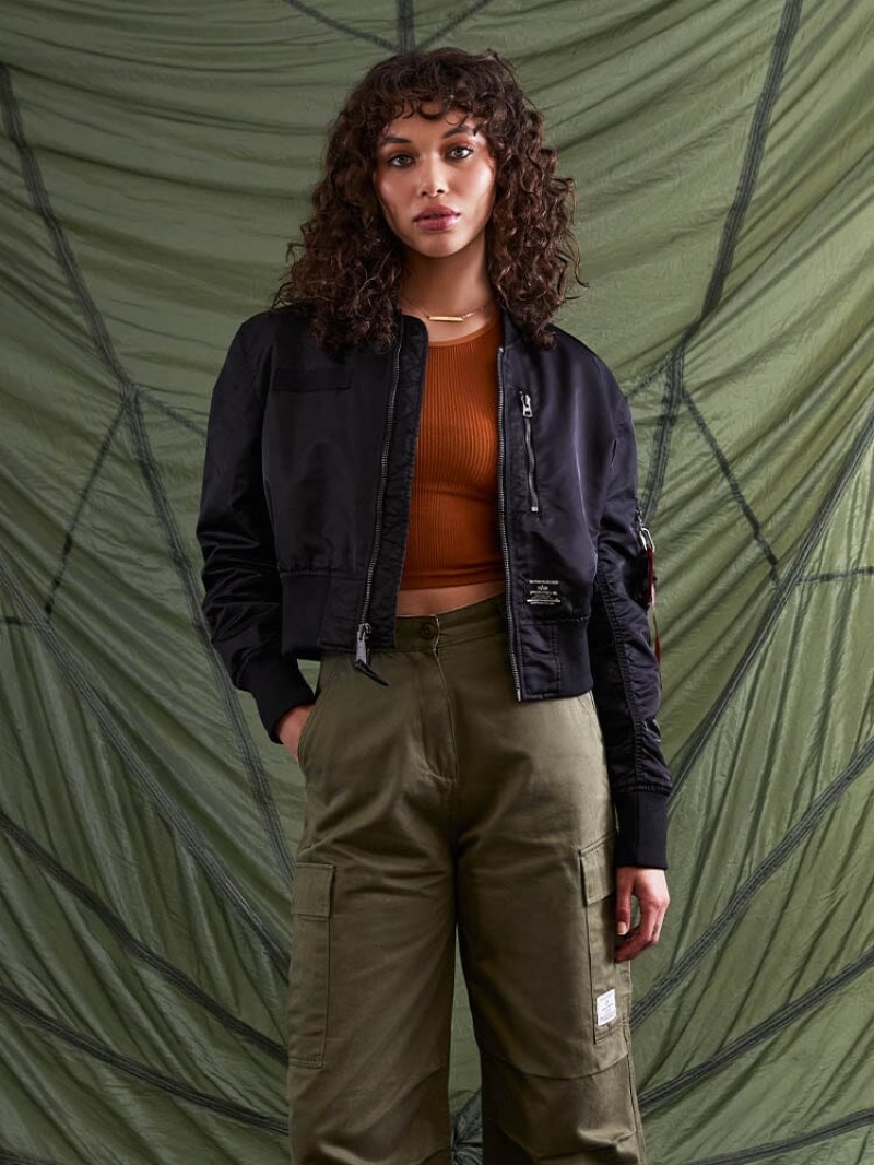 Giacca Bomber Alpha Industries L-2b Cropped Gen Ii W Donna Nere | 39720-TWVE