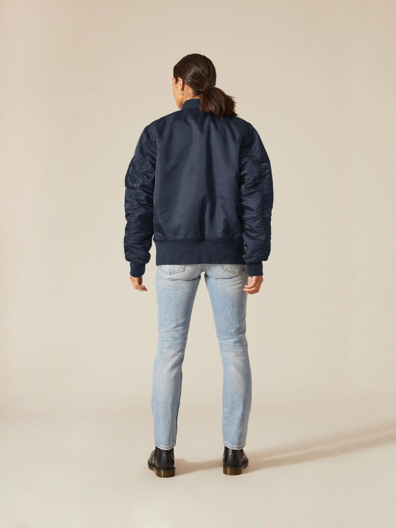 Giacca Bomber Alpha Industries Ma-1 Battlewash Donna Argento | 31854-YNVU