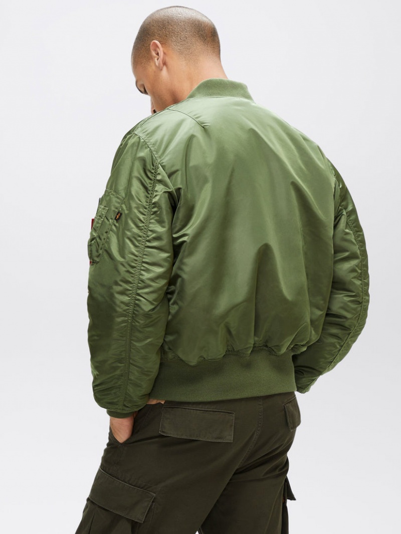 Giacca Bomber Alpha Industries Ma-1 Blood Chit Uomo Verde Oliva | 30495-NWVY