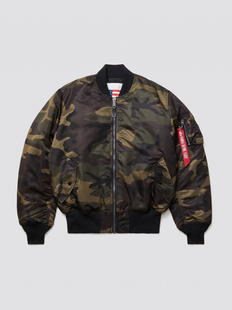 Giacca Bomber Alpha Industries Ma-1 Blood Chit Uomo Verde Oliva | 30495-NWVY