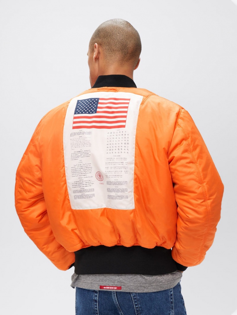 Giacca Bomber Alpha Industries Ma-1 Blood Chit Uomo Verde Oliva | 30495-NWVY