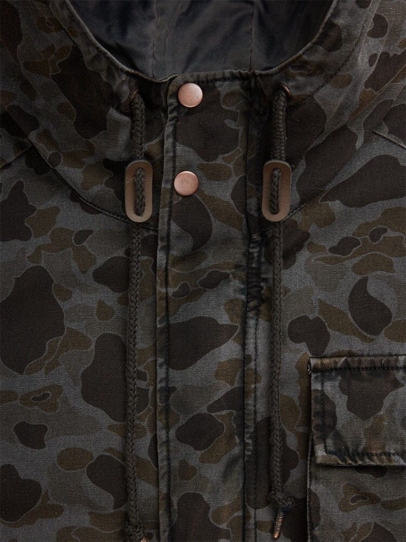 Giacca Bomber Alpha Industries Ma-1 Hunting Mod Battlewash Uomo Marroni Camouflage | 24856-ZEUH