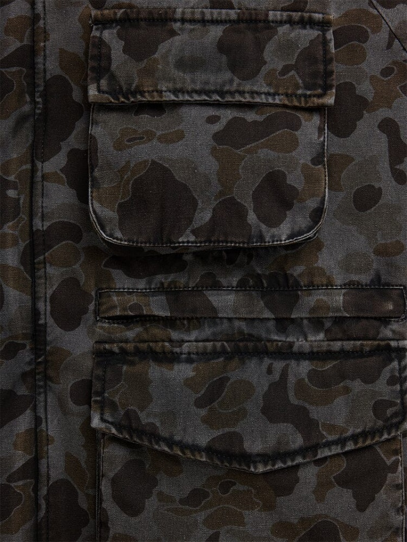 Giacca Bomber Alpha Industries Ma-1 Hunting Mod Battlewash Uomo Marroni Camouflage | 24856-ZEUH