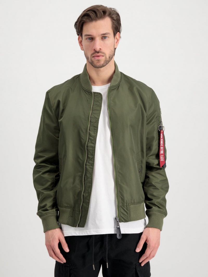 Giacca Bomber Alpha Industries Ma-1 Lw Project R Uomo Verde Oliva | 15642-JKTW