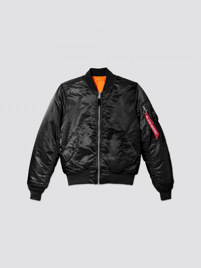 Giacca Bomber Alpha Industries Ma-1 Slim Fit Uomo Nere | 93851-PQLF