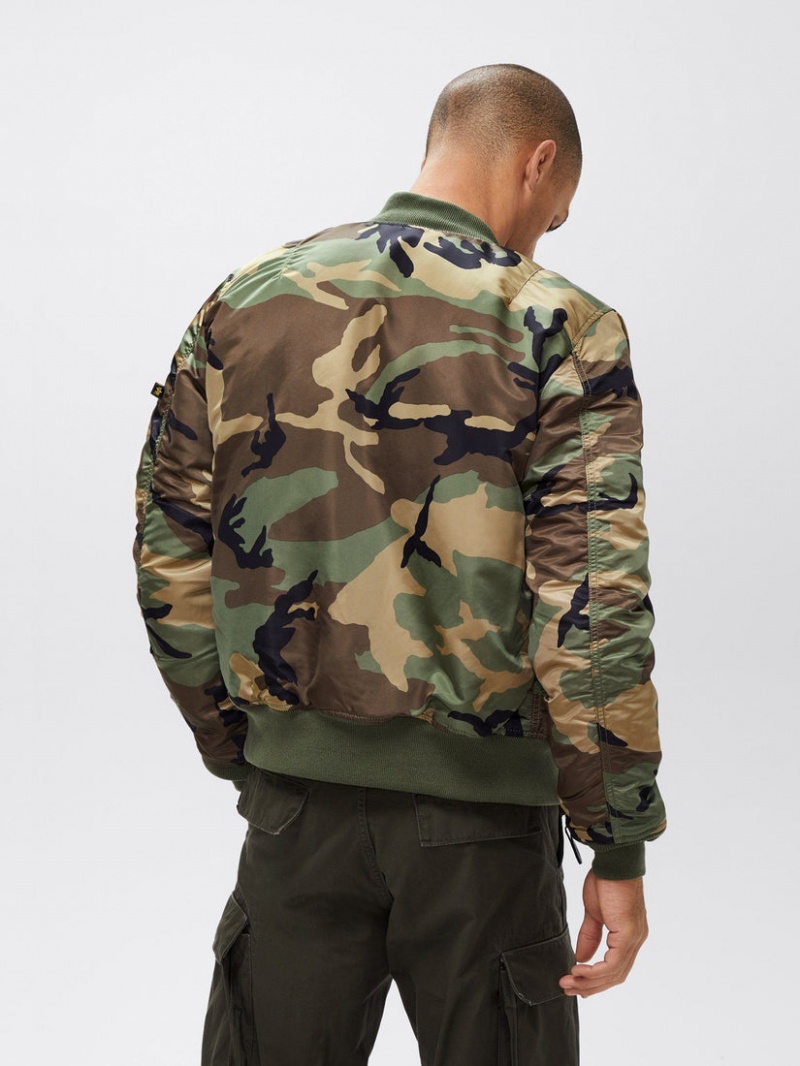 Giacca Bomber Alpha Industries Ma-1 Slim Fit Uomo Camouflage | 86720-OAHN