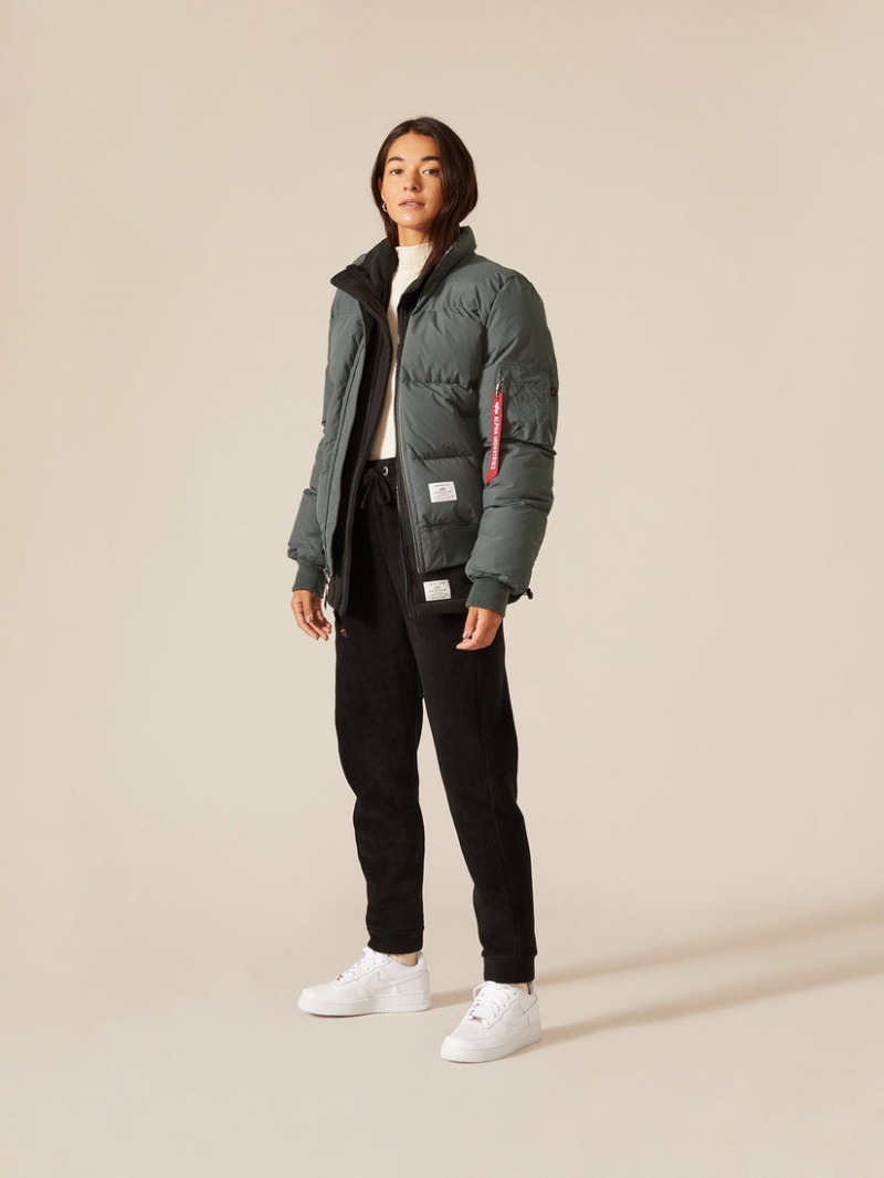 Giacca Bomber Alpha Industries Ma-1 Trapuntato Donna Grigie | 98765-WKVJ