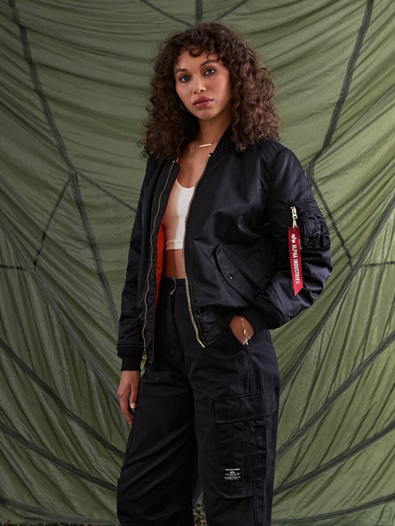 Giacca Bomber Alpha Industries Ma-1 W Donna Nere | 79651-ROND