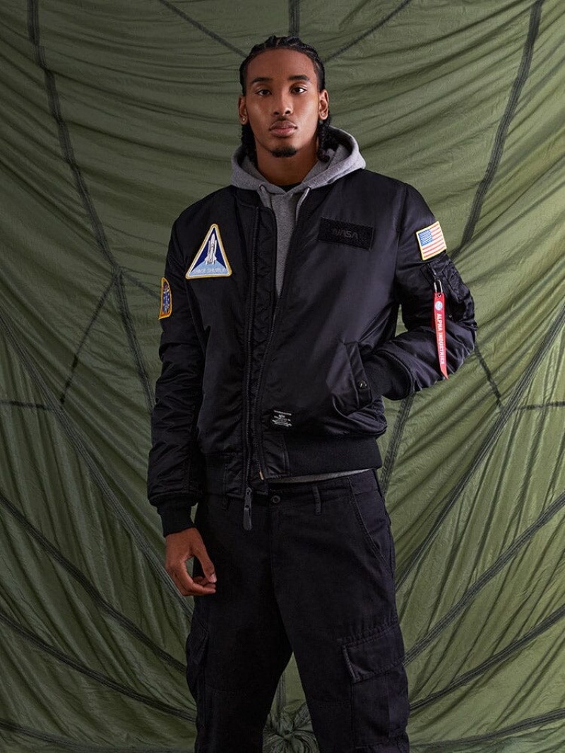 Giacca Bomber Alpha Industries Nasa Ma-1 Gen Ii Uomo Nere | 24851-QKEG