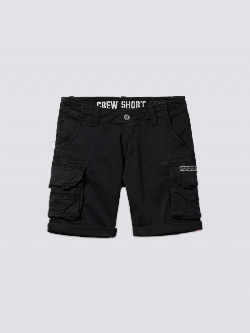 Pantaloncini Alpha Industries Crew Gen I Uomo Nere | 12459-EXZR