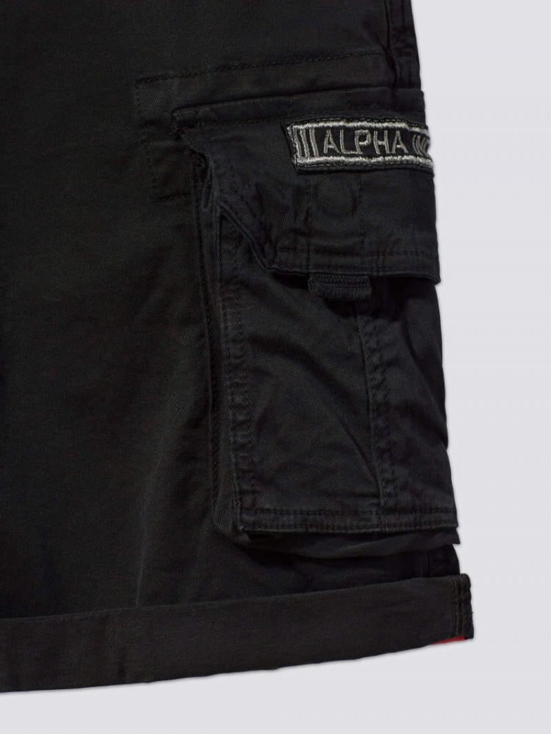 Pantaloncini Alpha Industries Crew Gen I Uomo Nere | 12459-EXZR