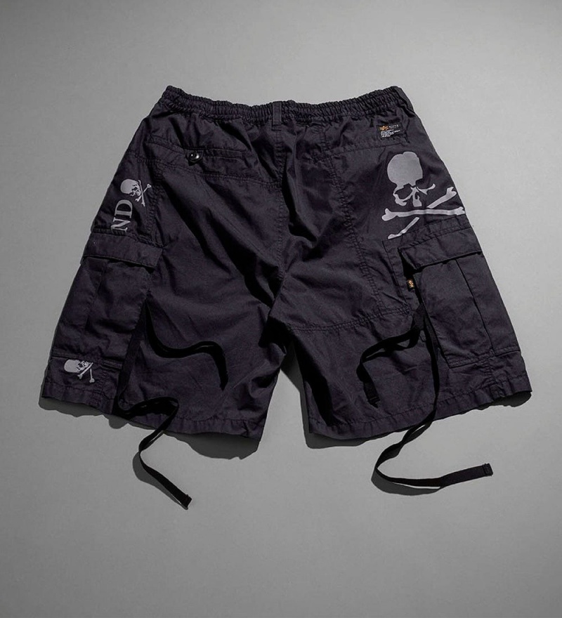 Pantaloncini Alpha Industries Mastermind X Alpha Reflective Uomo Nere | 73296-KGOV