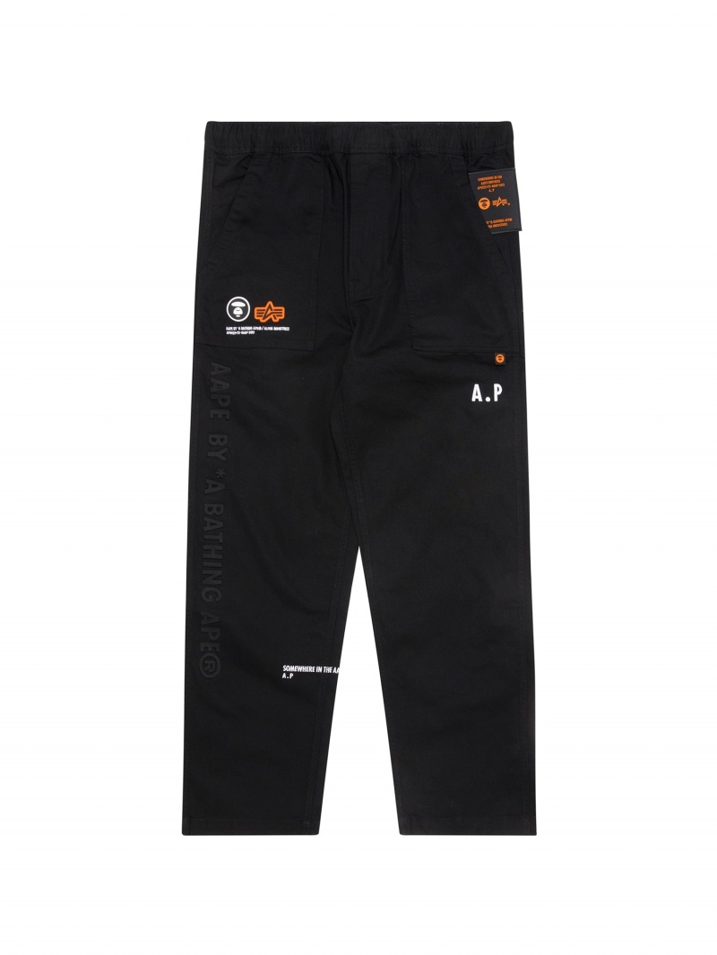 Pantaloni Alpha Industries Aape X Alpha Fatigues Uomo Nere | 84039-XEAJ