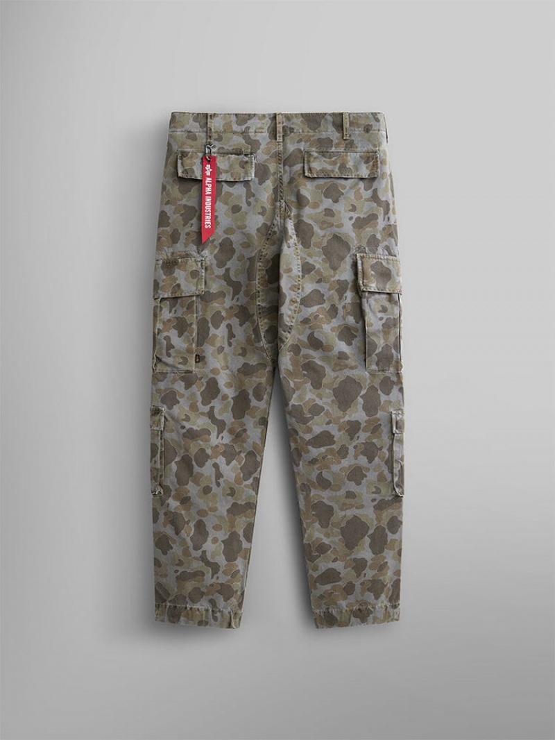 Pantaloni Alpha Industries Acu Battlewash Uomo Marroni Camouflage | 07195-NVMB