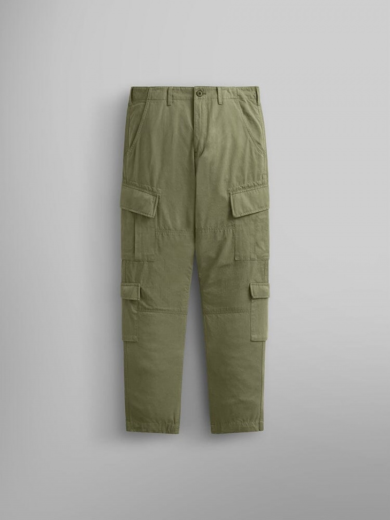 Pantaloni Alpha Industries Acu Uomo Verdi | 81562-JMFR