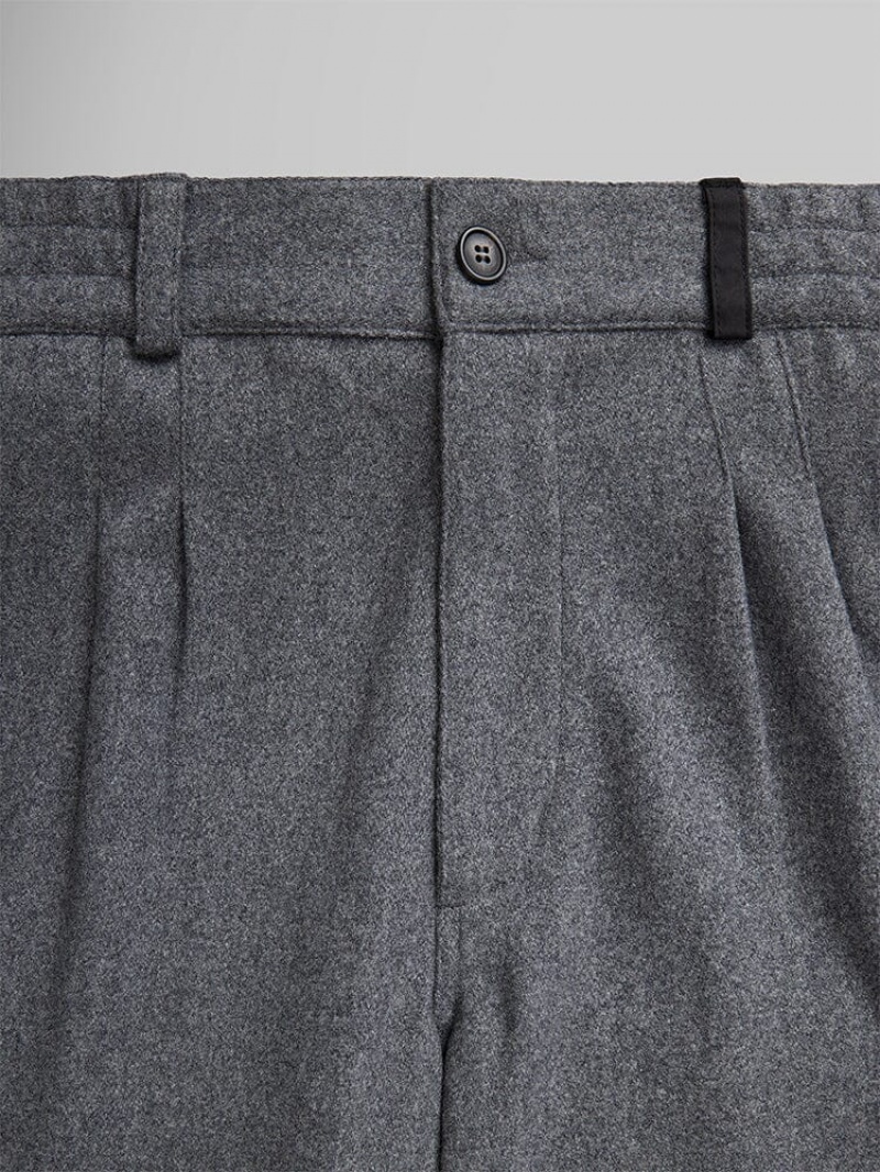 Pantaloni Alpha Industries Lana Vergine Pull On Uomo Grigie | 40237-GYXF