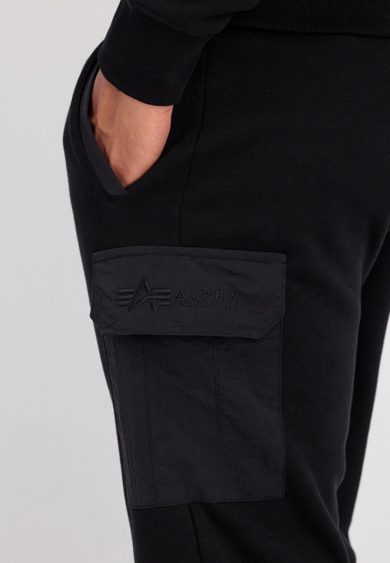 Pantaloni Alpha Industries Sweat Nylon Cargo Jogger Uomo Nere | 82459-AOCR