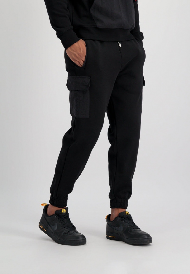 Pantaloni Alpha Industries Sweat Nylon Cargo Jogger Uomo Nere | 82459-AOCR