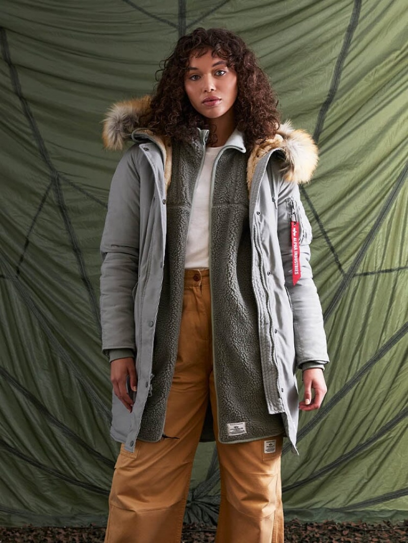 Parka Alpha Industries Elyse Gen Ii W Donna Verde Acqua | 46721-DOEL