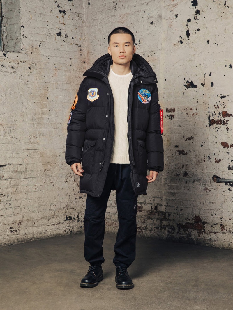 Parka Alpha Industries N-3b Squadron Trapuntato Uomo Nere | 53480-UNAV